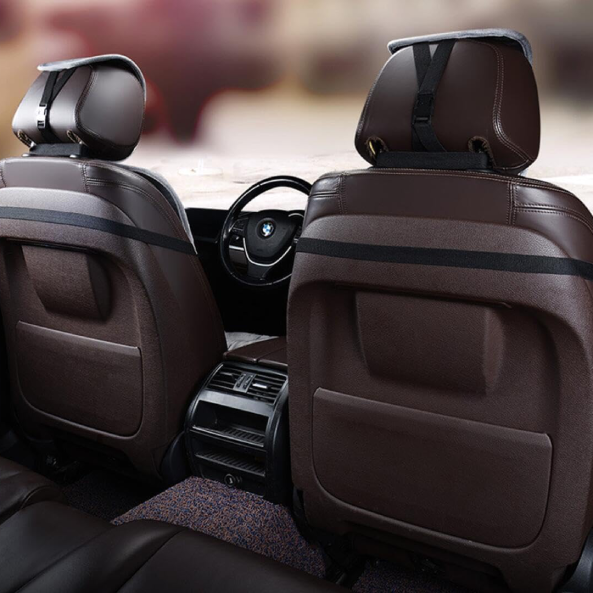 Coussin de siège en peluche de luxe – Housse avant épaisse, chaude et universelle