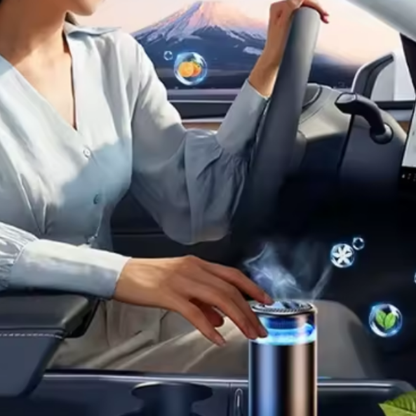 CAFELE Diffuseur d’arôme intelligent – Atomisation ultrasonique + purificateur d’air voiture avec LED